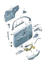 8V3959522A6PS Audi Switch Mounting (Soul Black 6PS)