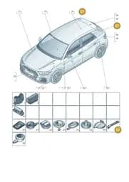 8V3971840 Audi Grommet