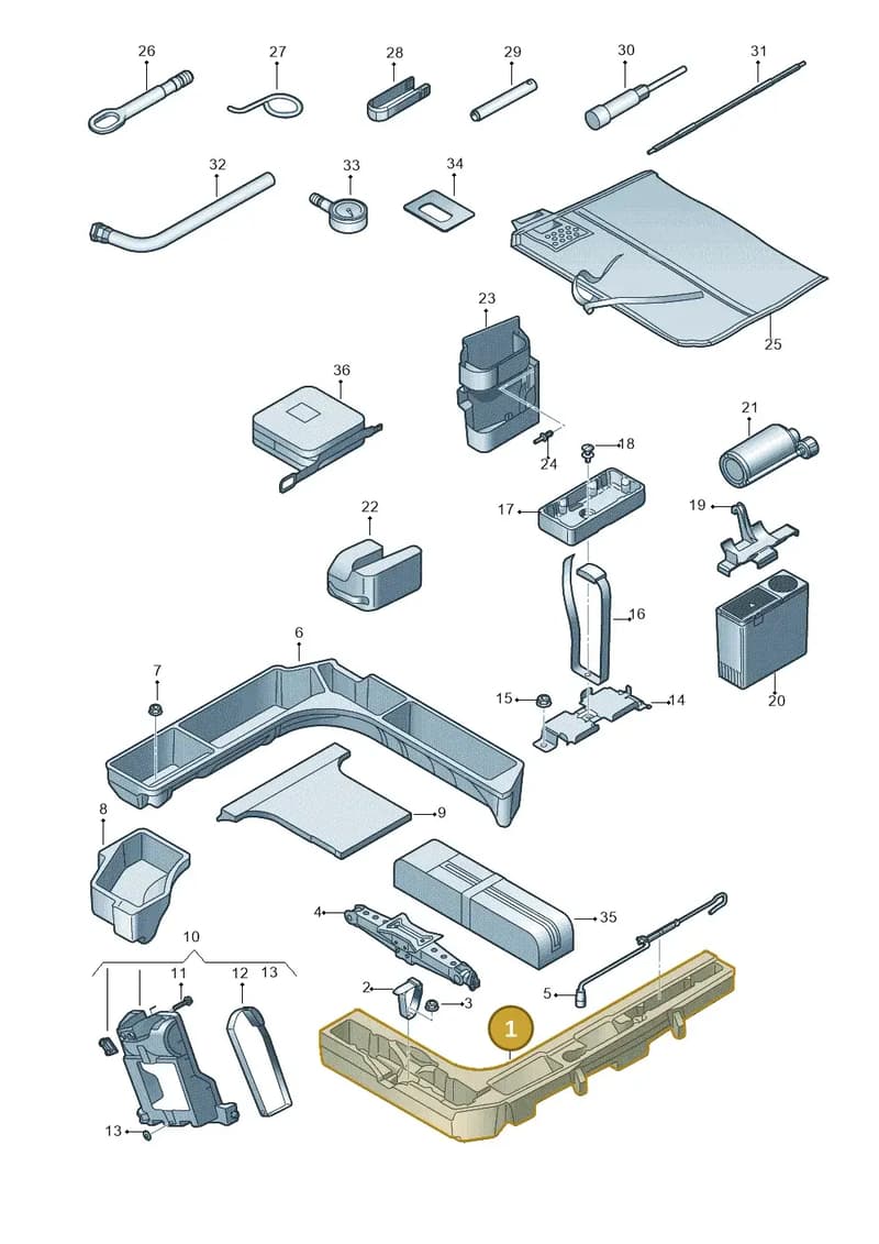 8V4012635 — Audi A3 Sportback (2016-2020) diagram 745011150, position 1