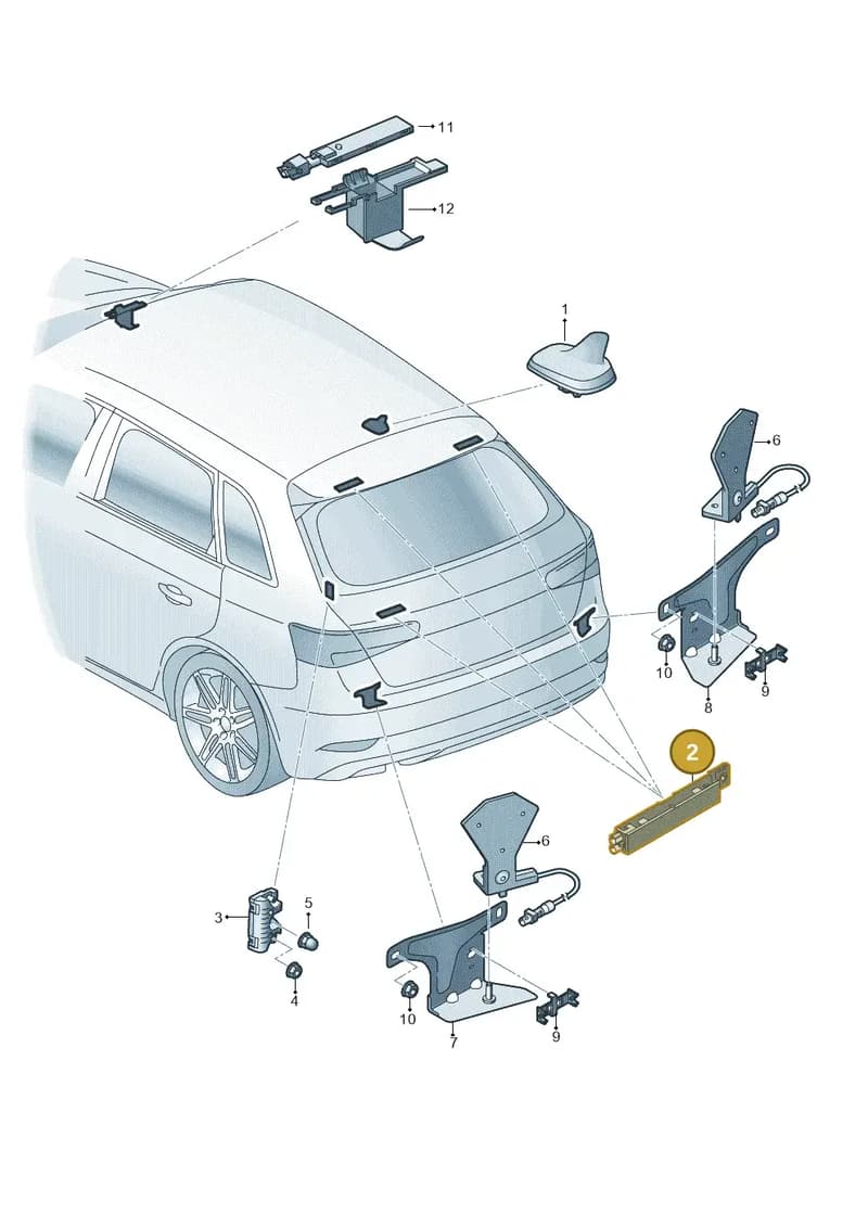 8V4035225D — Audi RS3 Limousine (2017-2020) diagram 853035150, position 2