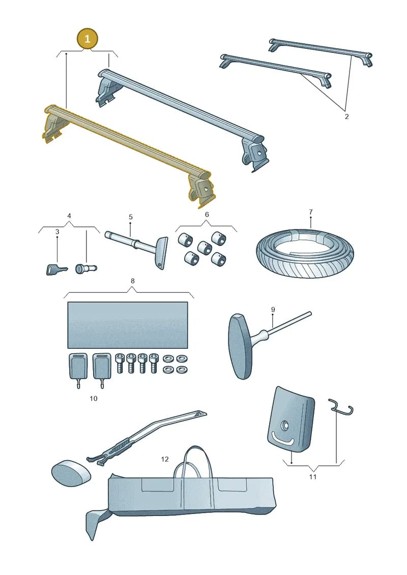 8V4071126 — Audi A3 Sportback (2016-2020) diagram 858071310, position 1