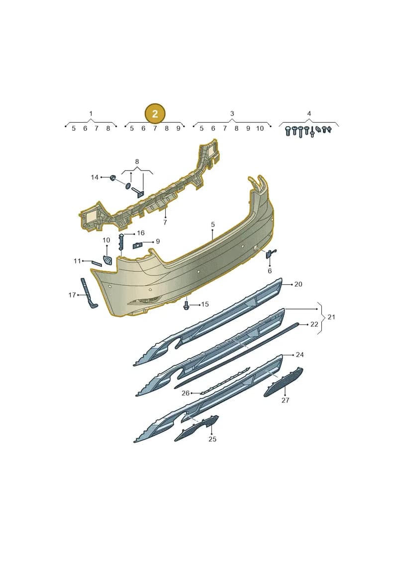8V4807067PGRU — Audi A3 Limousine 2.0 (2017-2021) diagram 820807070, position 2
