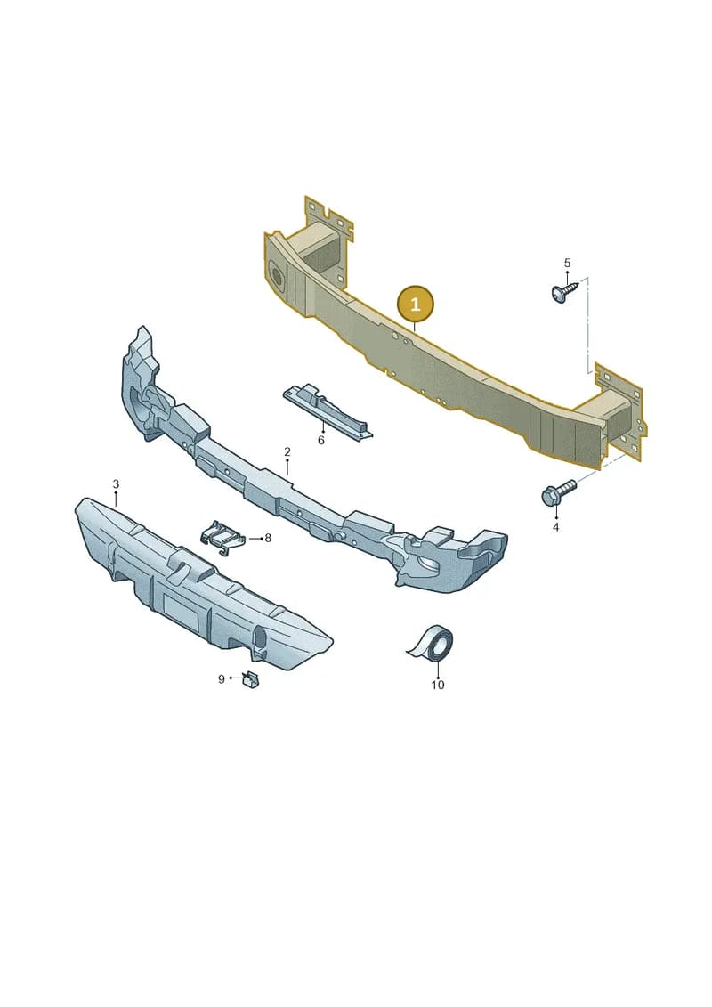 8V4807109F — Audi A3 Sportback (2016-2020) diagram 890807000, position 1