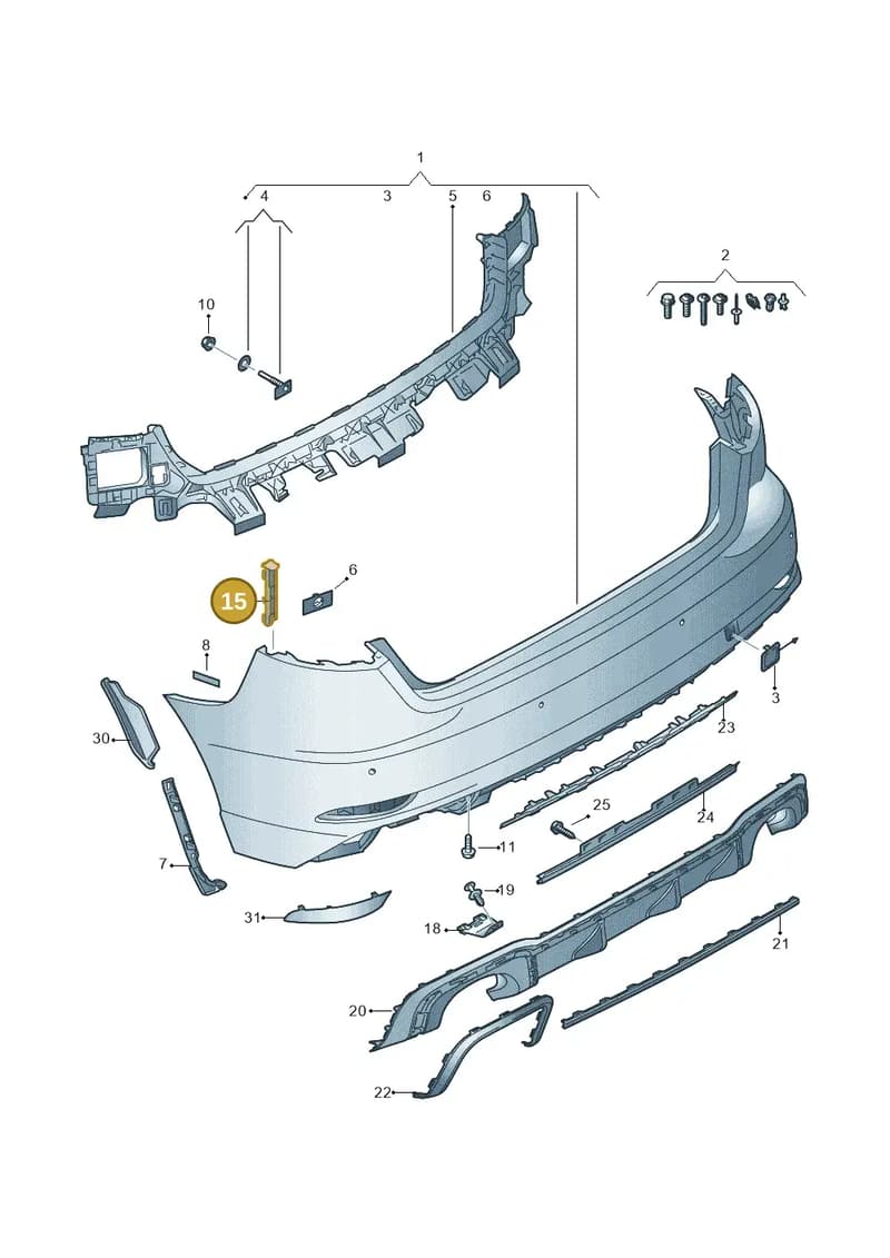 8V4807740C — Audi RS3 Limousine (2017-2020) diagram 853807600, position 15