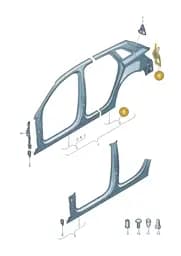 8V4809649 Audi Mounting for Tail Light
