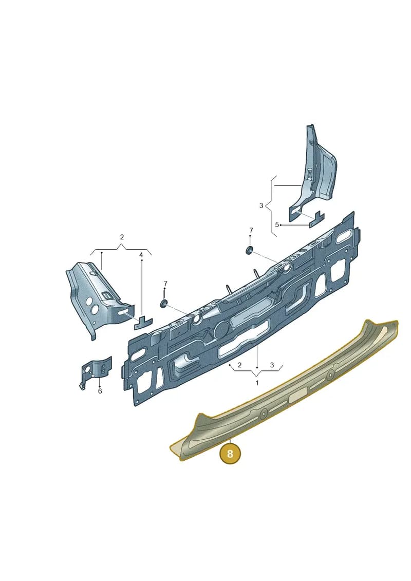 8V4813307 — Audi RS3 Limousine (2017-2020) diagram 745813000, position 8