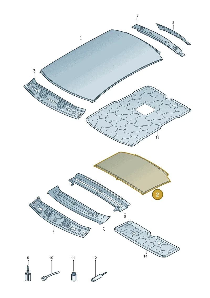 8V4817109A — Audi RS3 Limousine (2017-2020) diagram 890817000, position 2