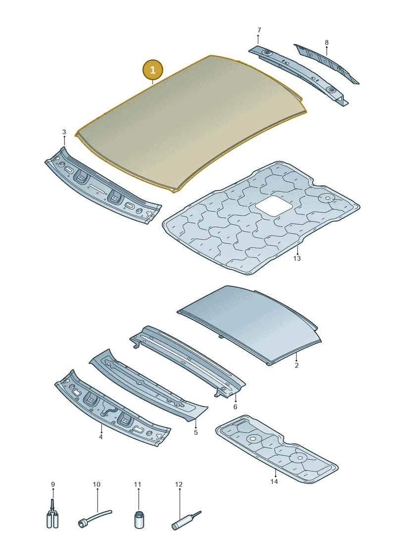 8V4817111A — Audi RS3 Limousine (2017-2020) diagram 890817000, position 1