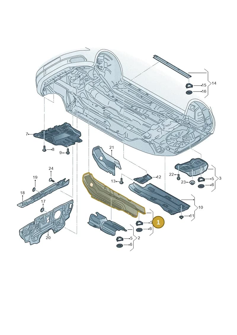8V4825662E — Audi RS3 Limousine (2017-2020) diagram 853825000, position 1