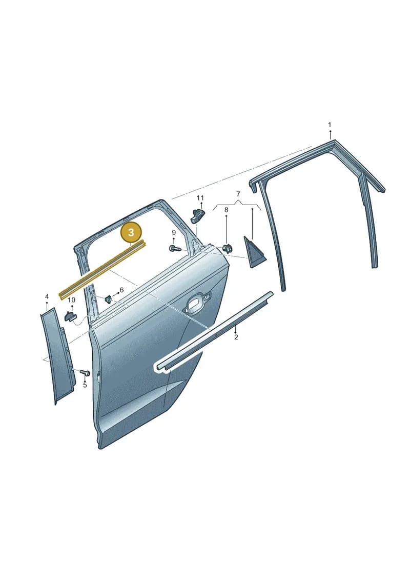 8V4839480 — Audi RS3 Limousine (2017-2020) diagram 745839400, position 3