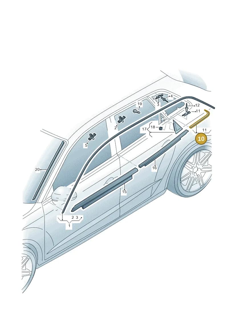 8V4853345B1L1 — Audi RS3 Limousine (2017-2020) diagram 853853100, position 10