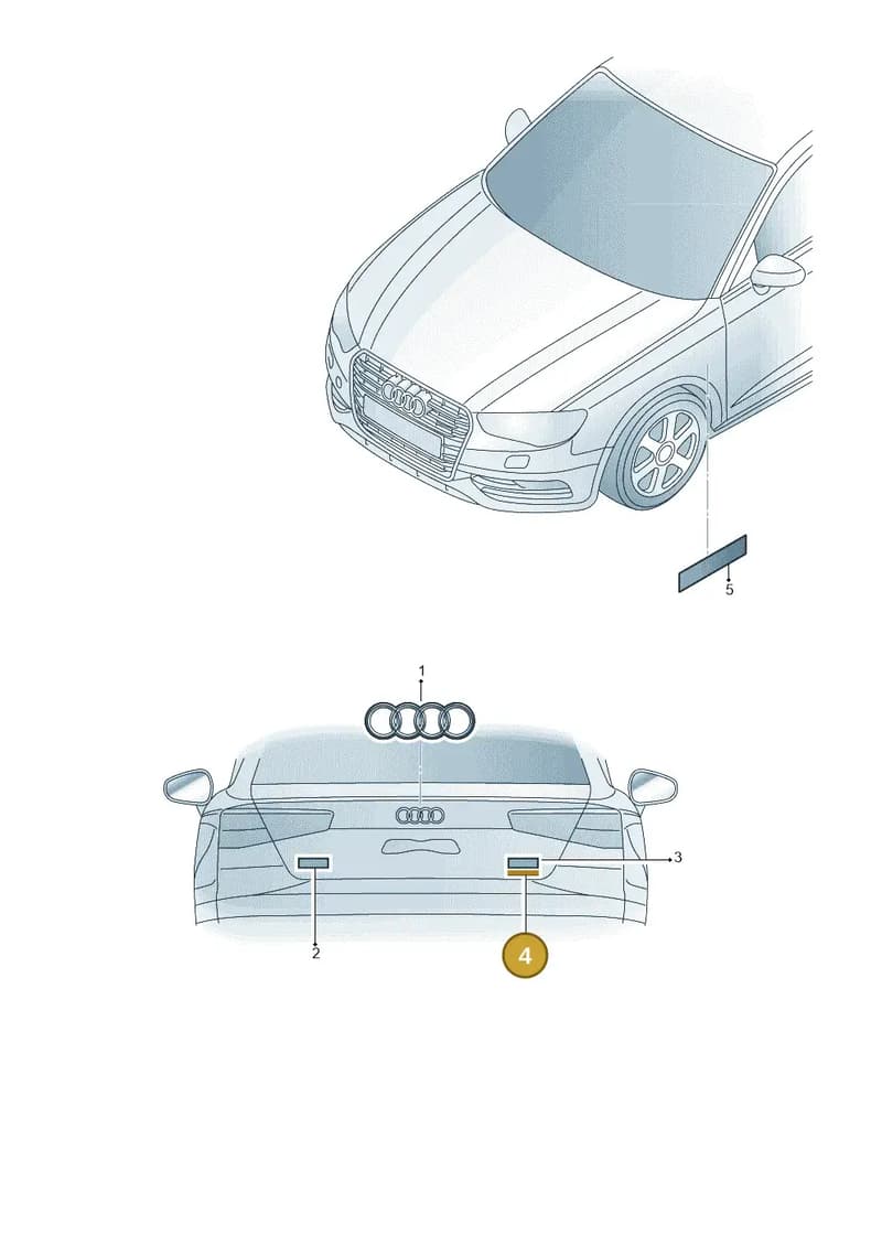 8V4853737D2ZZ — Audi A3 Sportback (2016-2020) diagram 745853700, position 4
