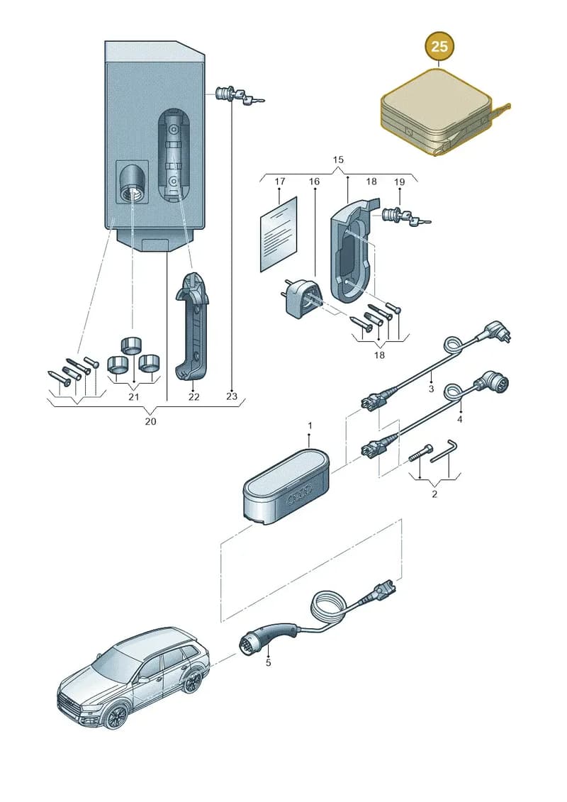 8V4862985D — Audi RS e-tron GT (2020-2025) diagram 586970010, position 25