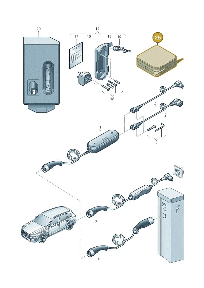 8V4862985D — Audi RS e-tron GT (2020-2025) diagram 586970000, position 25