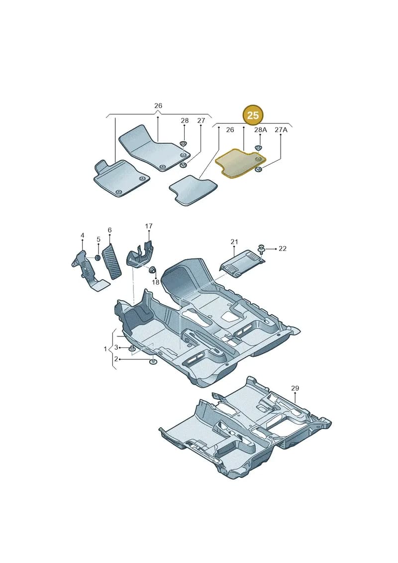 8V4863011DJTV — Audi A3 Limousine 2.0 (2017-2021) diagram 820863000, position 25