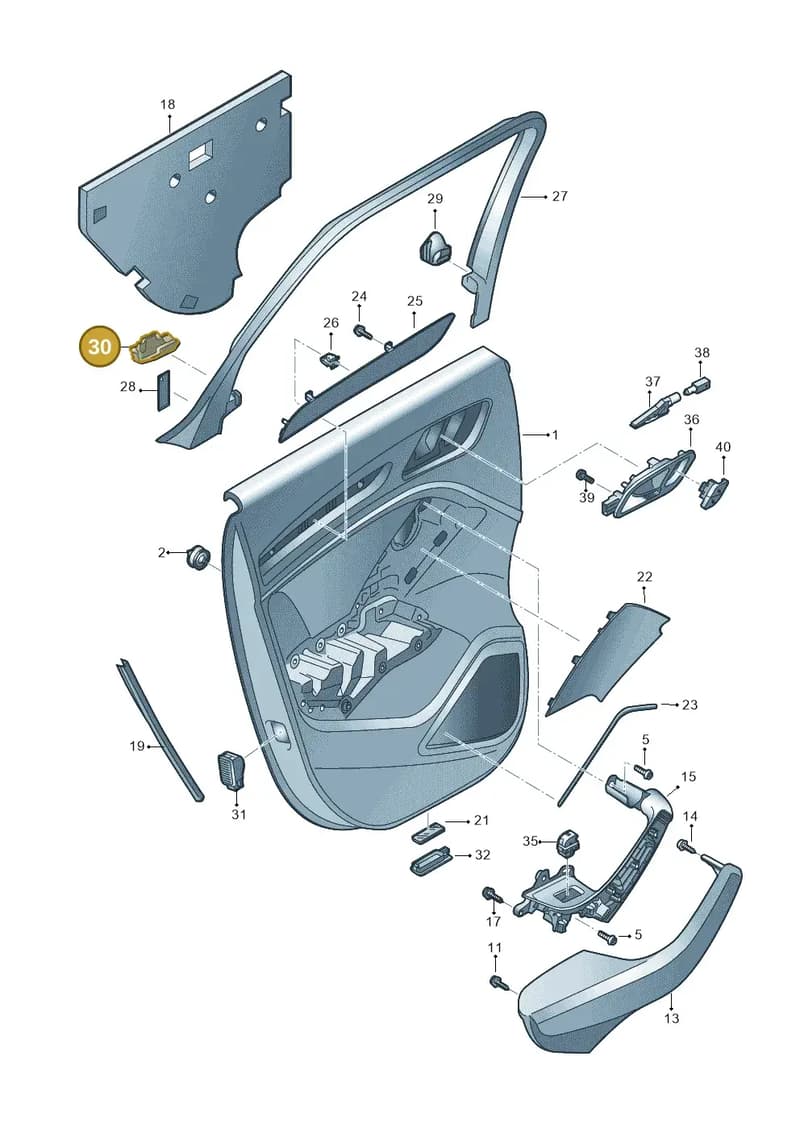 8V4867370 — Audi RS3 Limousine (2017-2020) diagram 890867400, position 30