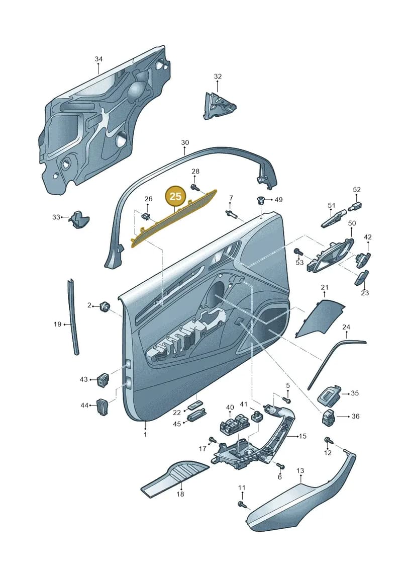 8V4867409MWN5 — Audi RS3 Limousine (2017-2020) diagram 890867200, position 25