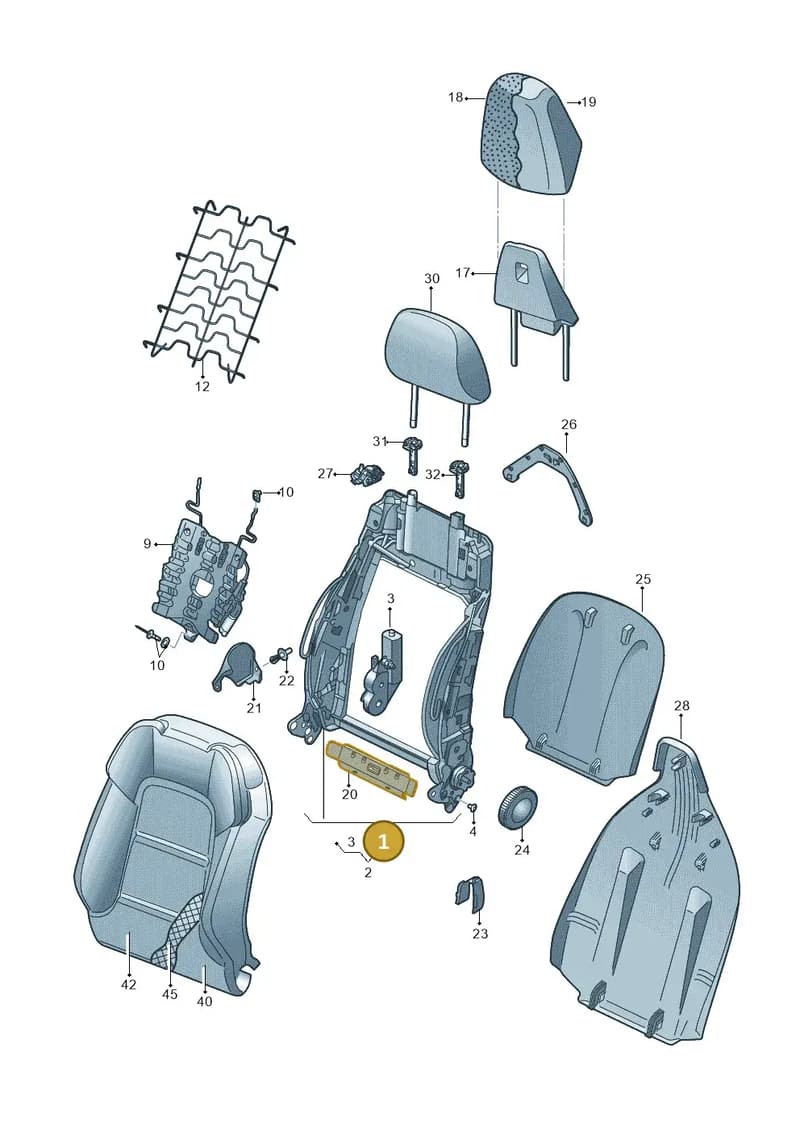 8V4881515A — Audi RS3 Limousine (2017-2020) diagram 858881500, position 1