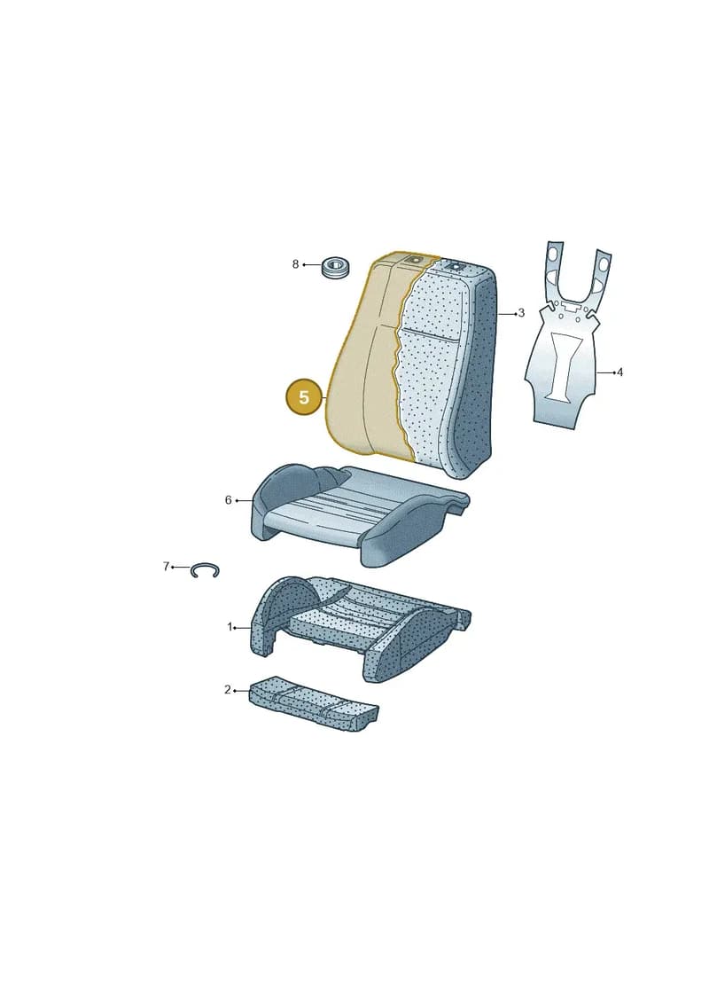8V4881806ABEFC — Audi A3 Sportback (2016-2020) diagram 890881600, position 5