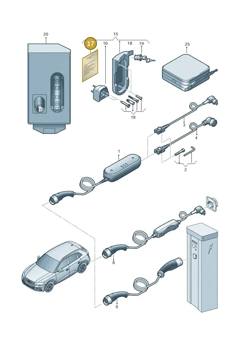 8V4900015D — Audi Q5 (2016-2025) diagram 896970000, position 17
