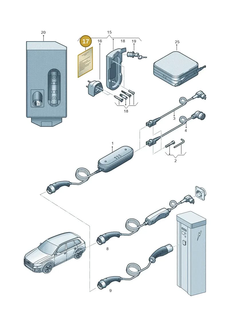 8V4900015E — Audi Q4 Sportback (2021-2025) diagram 586970000, position 17