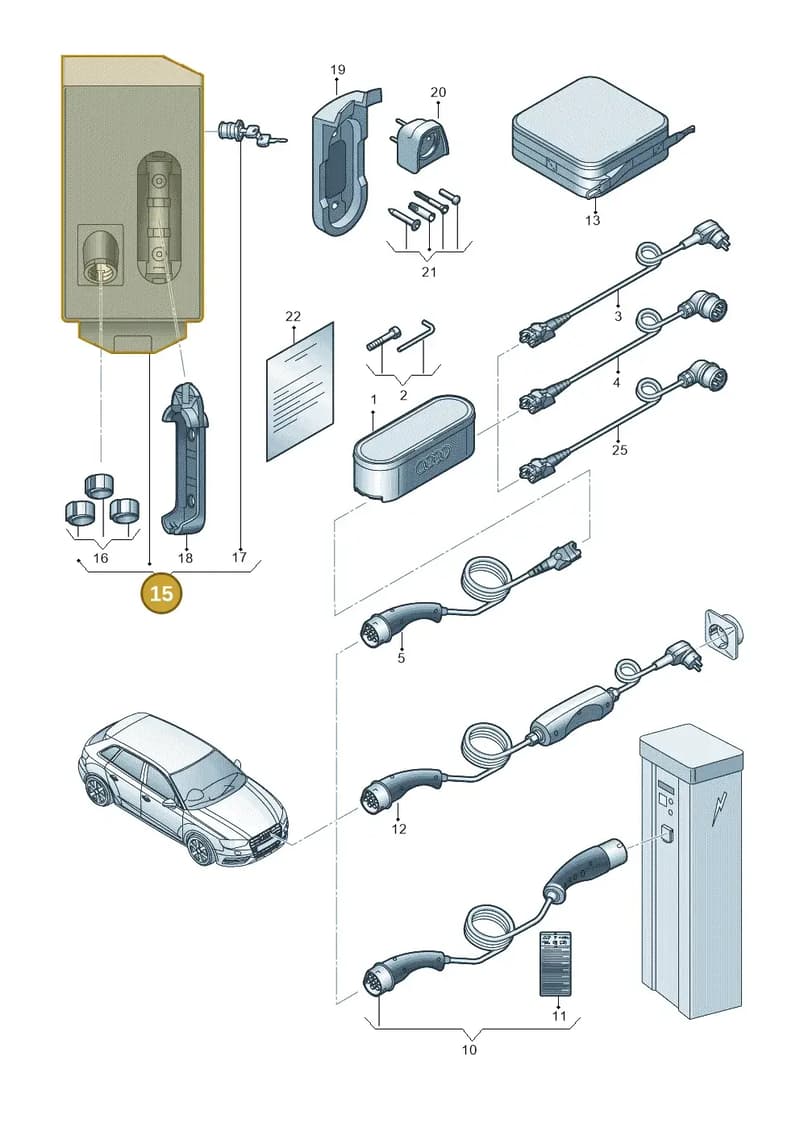 8V4915706B — Audi A3 Sportback (2016-2020) diagram 890970000, position 15