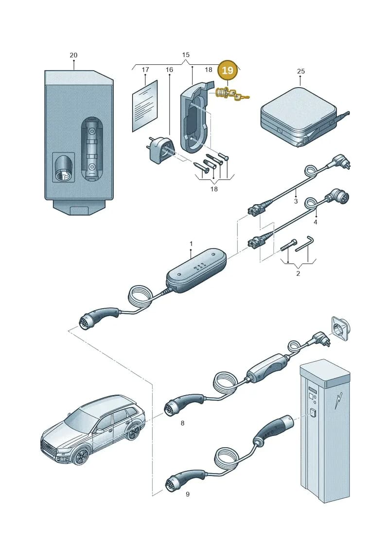 8V4915798CS05 — Audi Q4 Sportback (2021-2025) diagram 586970000, position 19