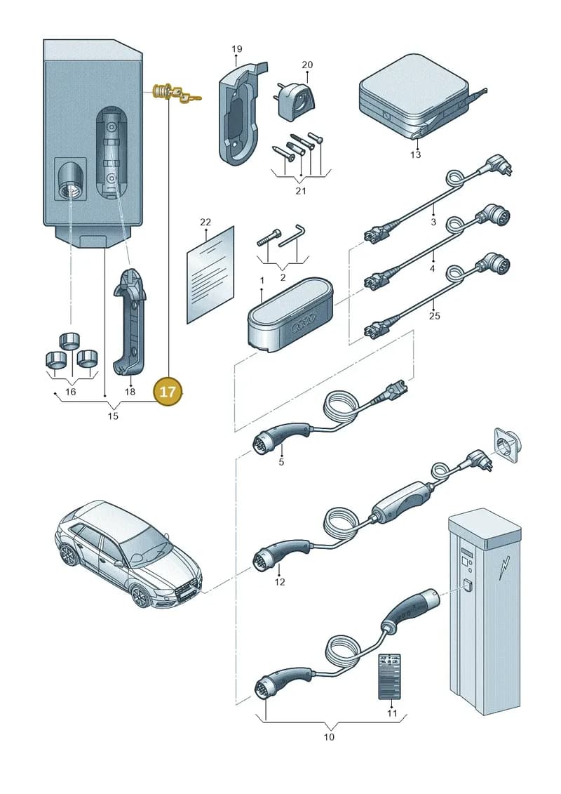 8V4915798S06 — Audi A3 Sportback (2016-2020) diagram 890970000, position 17