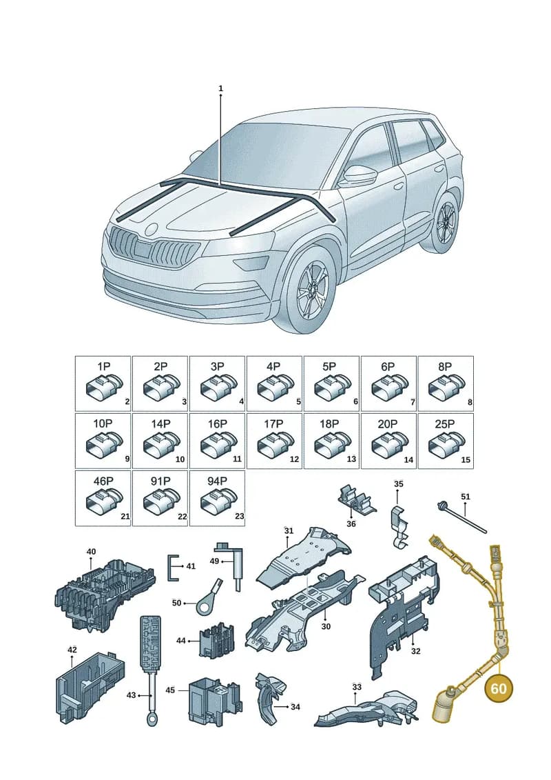 8V4927903 — Skoda Karoq (2017-2023) diagram 834971081, position 60