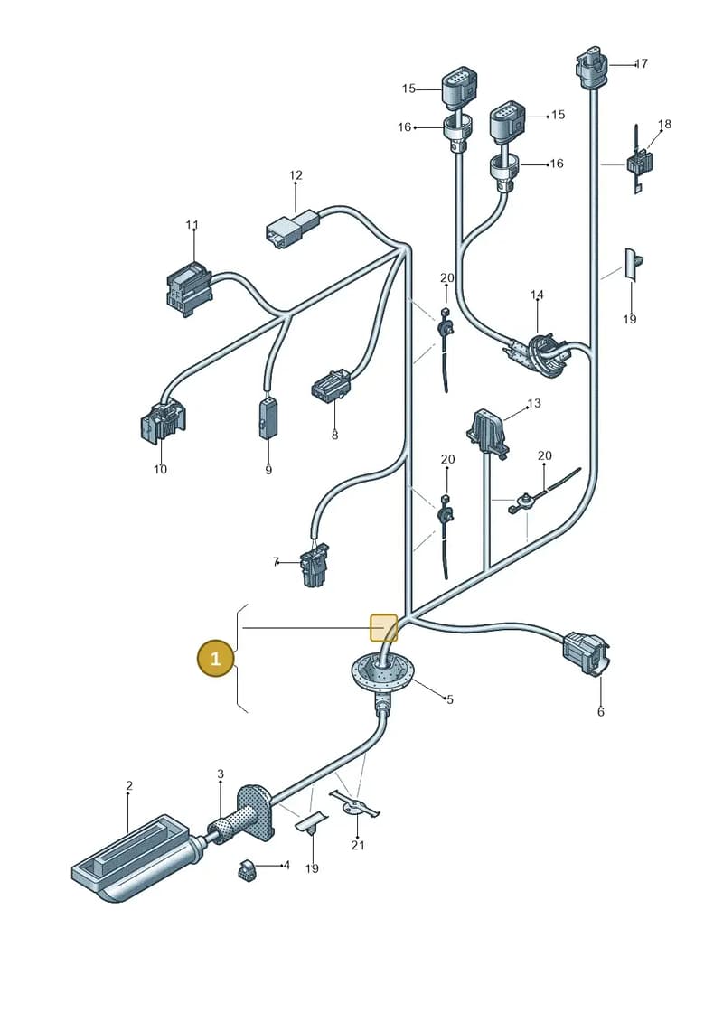 8V4971030AH — Audi RS3 Limousine (2017-2020) diagram 745972330, position 1
