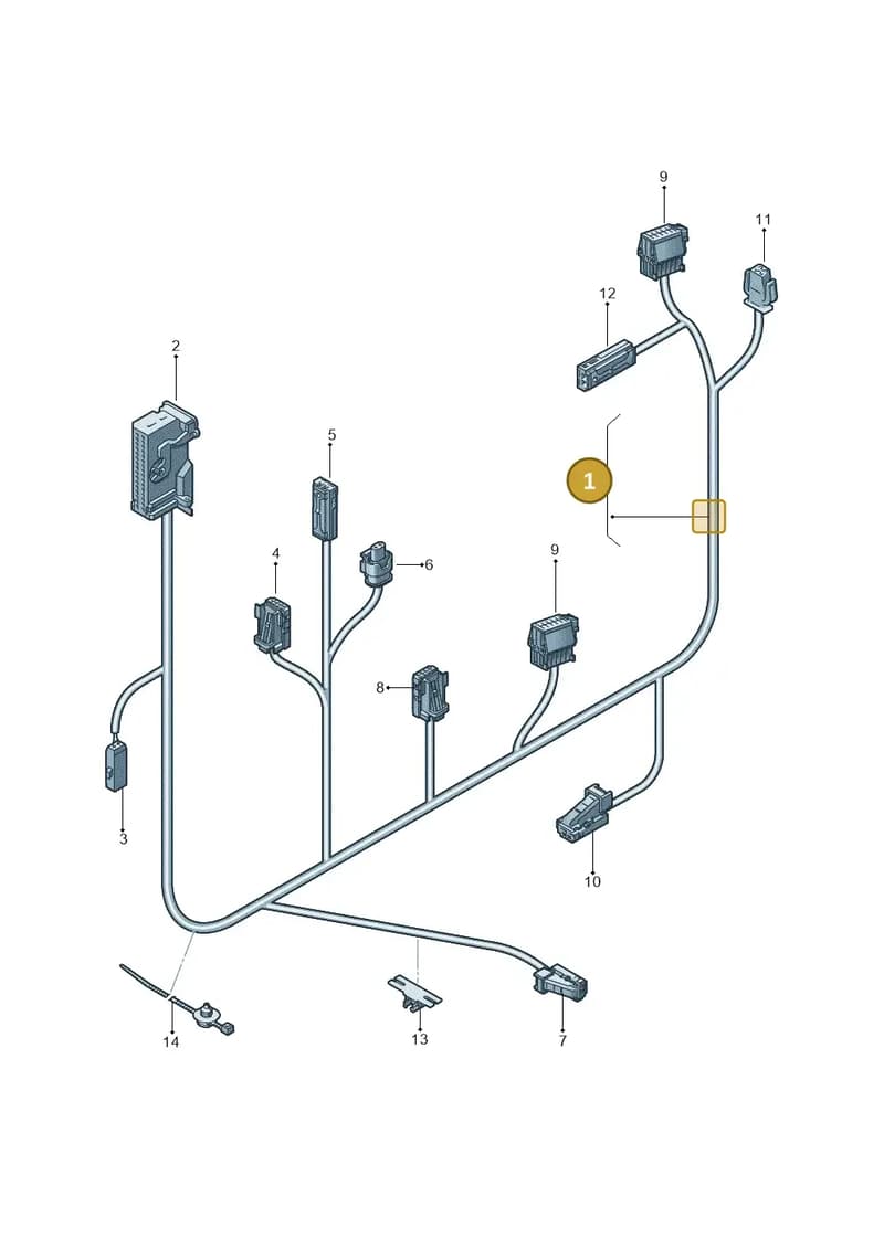 8V4971036AD — Audi RS3 Limousine (2017-2020) diagram 745972400, position 1