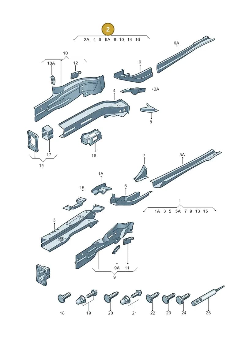 8V5803092A — Audi RS3 Limousine (2017-2020) diagram 745803000, position 2