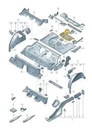 8V5804255 Audi Battery Console