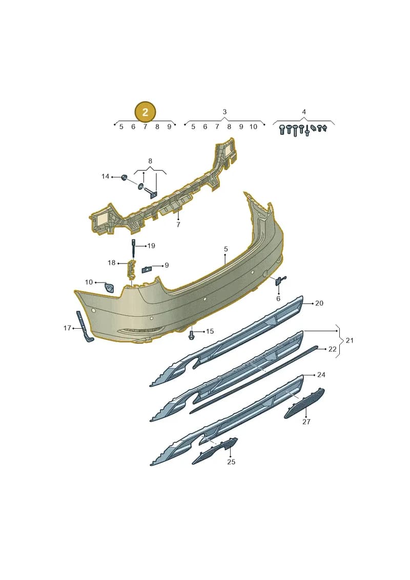 8V5807067GGRU — Audi A3 Limousine 2.0 (2017-2021) diagram 820807080, position 2