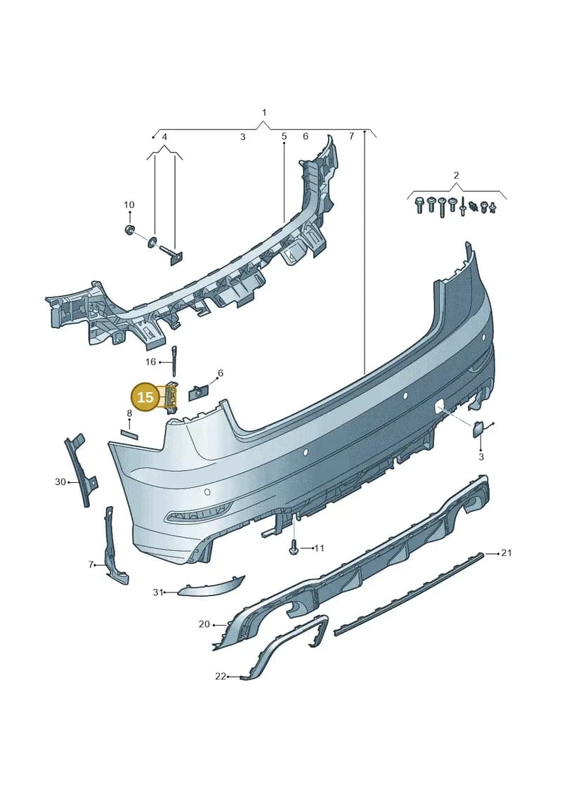 8V5807572A — Audi RS3 Limousine (2017-2020) diagram 853807700, position 15