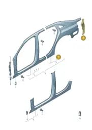8V5809650TA Audi Mounting for Tail Light
