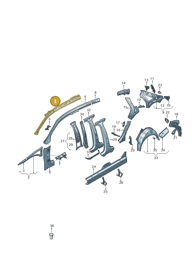 8V5810179 — Audi RS3 Limousine (2017-2020) diagram 890809150, position 1