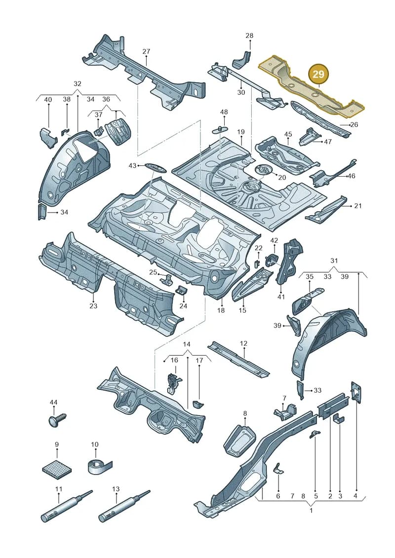 8V5813617 — Audi RS3 Limousine (2017-2020) diagram 853803110, position 29