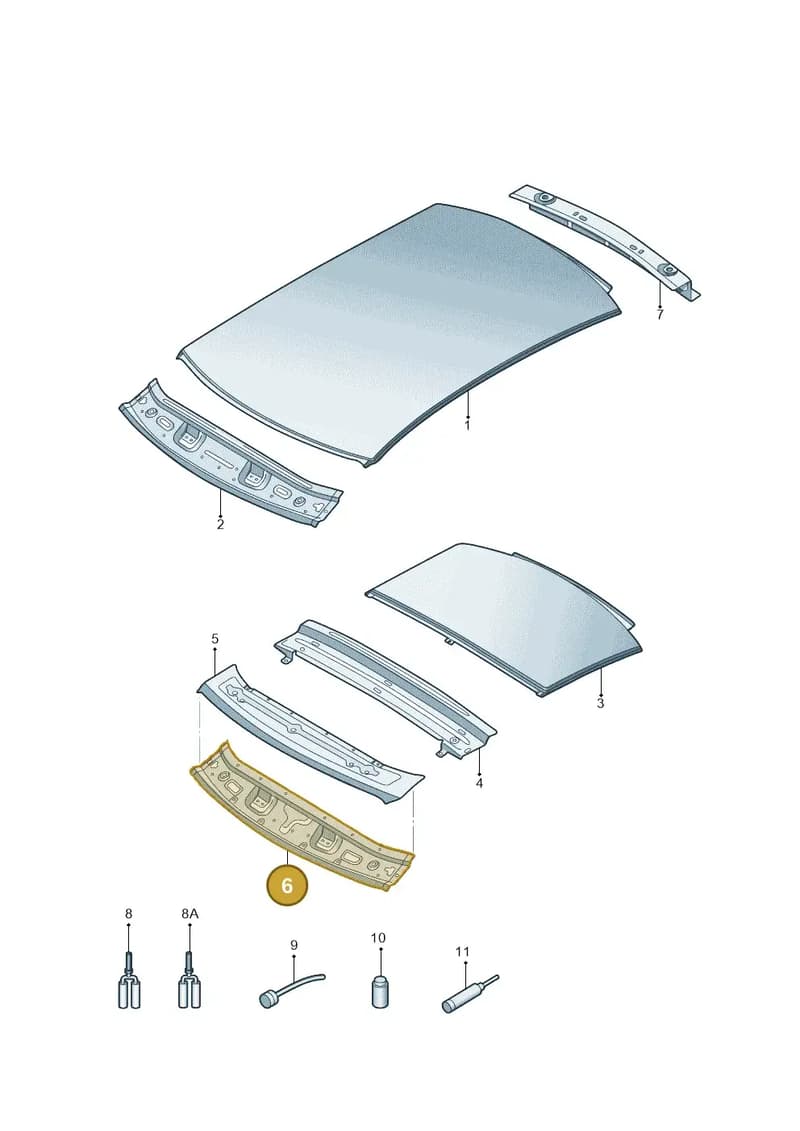 8V5817350 — Audi A3 Limousine 2.0 (2017-2021) diagram 820817010, position 6