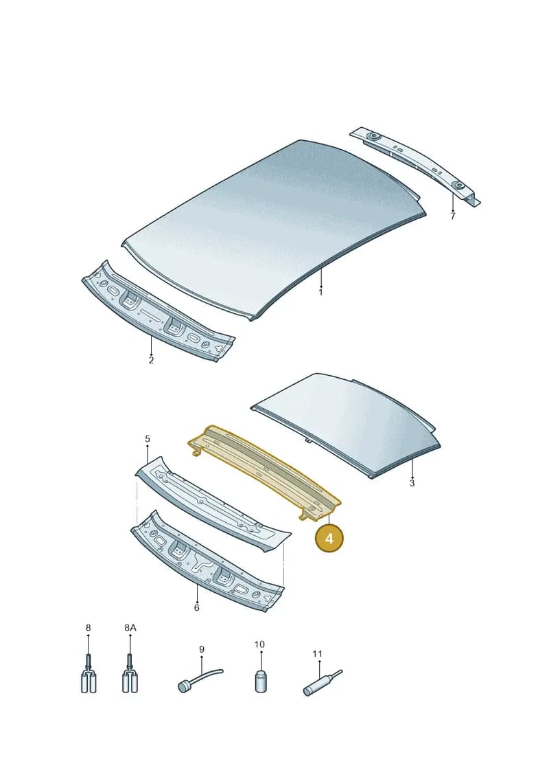 8V5817765 — Audi A3 Limousine 2.0 (2017-2021) diagram 820817010, position 4