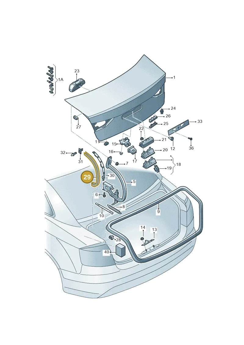 8V5827207 — Audi A3 Limousine 2.0 (2017-2021) diagram 820827015, position 29