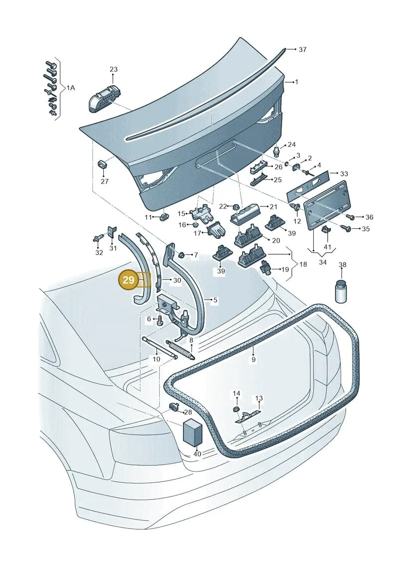 8V5827207 — Audi RS3 Limousine (2017-2020) diagram 745827150, position 29