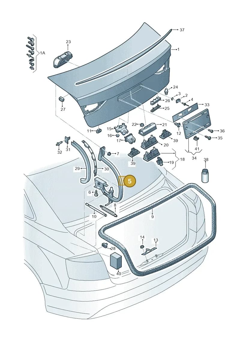 8V5827302C — Audi RS3 Limousine (2017-2020) diagram 745827150, position 5