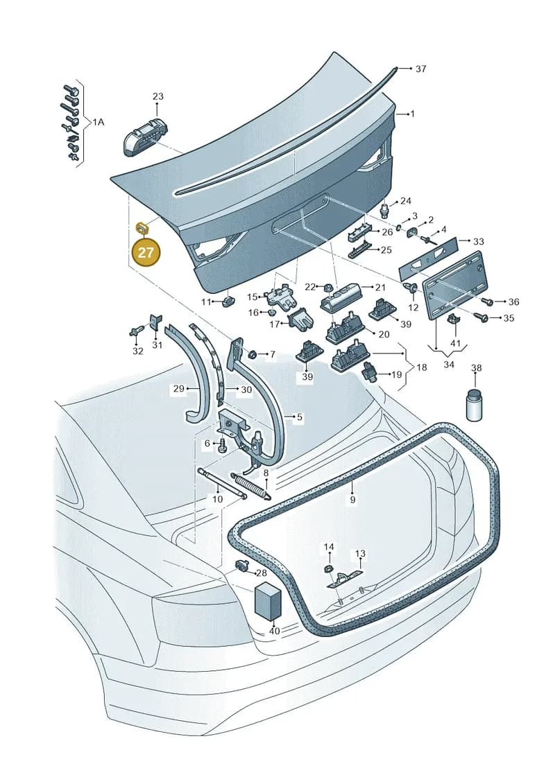 8V5827374 — Audi RS3 Limousine (2017-2020) diagram 745827150, position 27