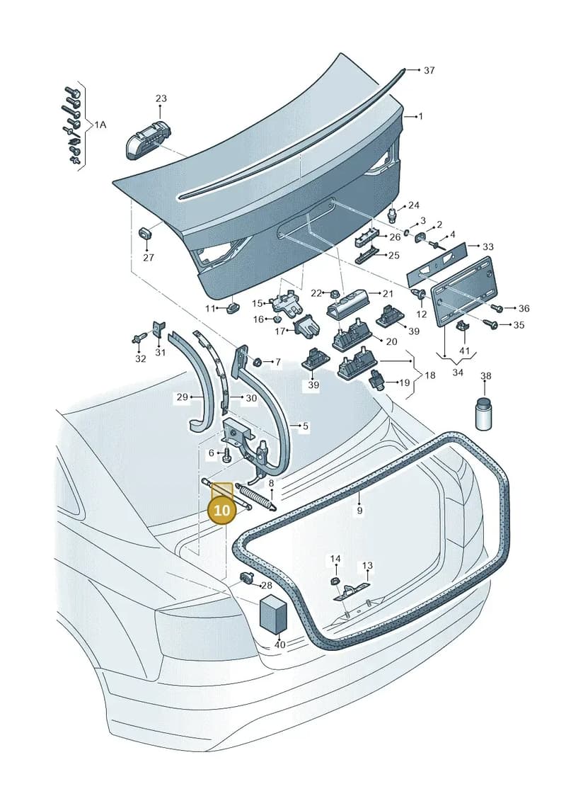 8V5827919 — Audi RS3 Limousine (2017-2020) diagram 745827150, position 10