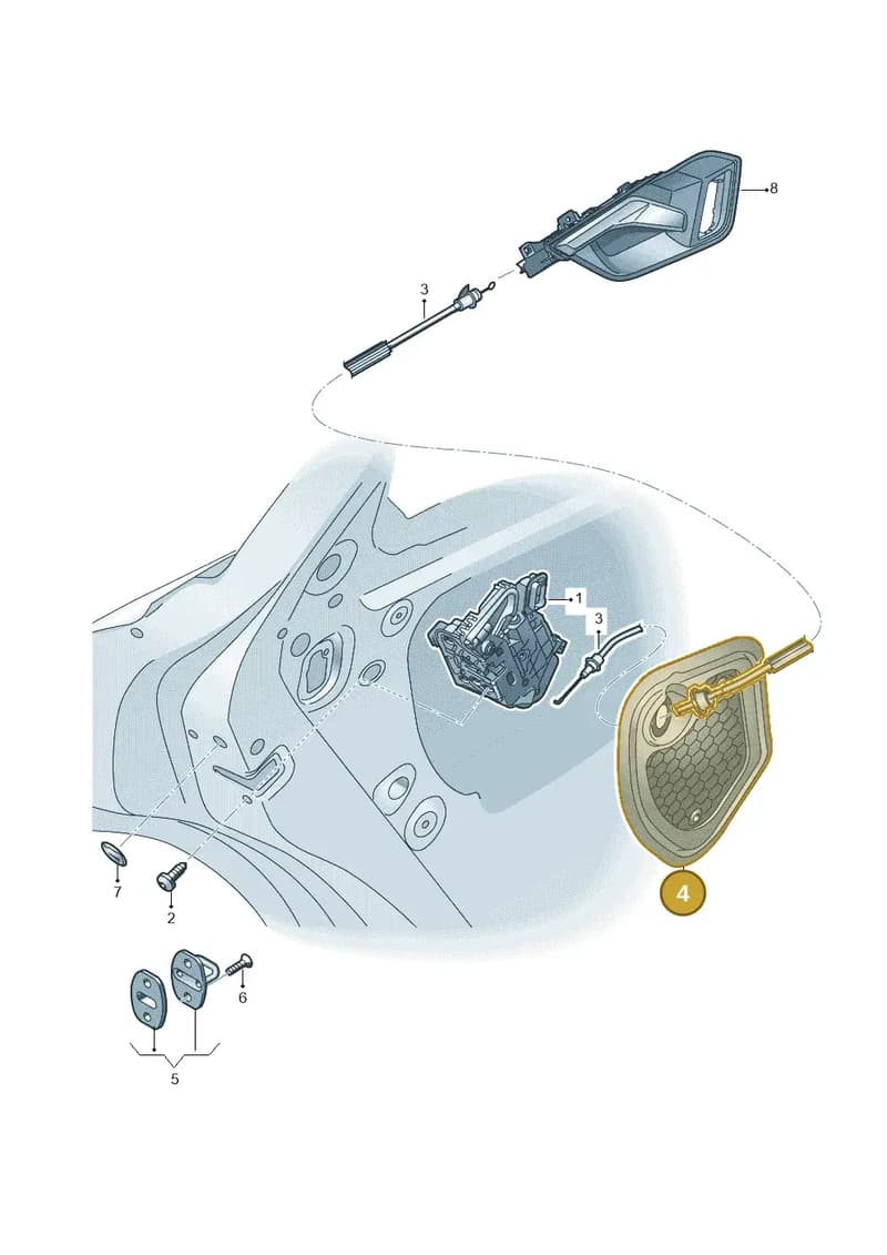 8V5837915A — Audi RS Q3 Sportback (2019-2024) diagram 597839030, position 4