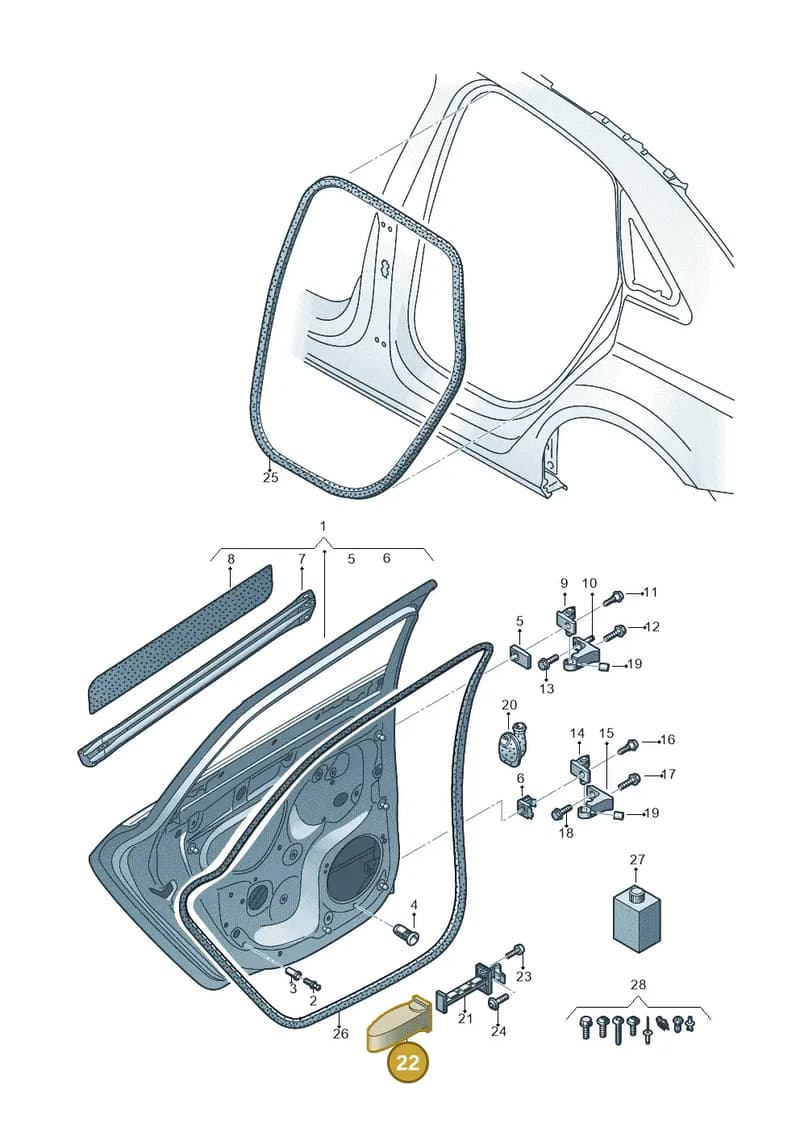 8V5839267 — Audi RS3 Limousine (2017-2020) diagram 890833200, position 22