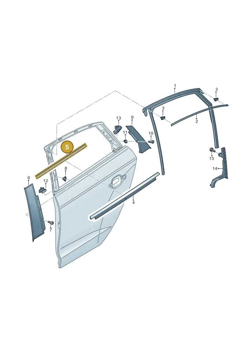 8V5839479 — Audi RS3 Limousine (2017-2020) diagram 745839500, position 5