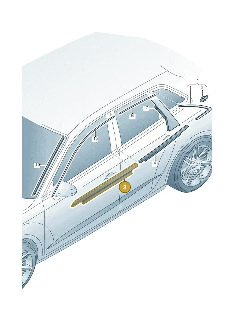 8V5853283AT94 — Audi RS3 Limousine (2017-2020) diagram 853853150, position 3