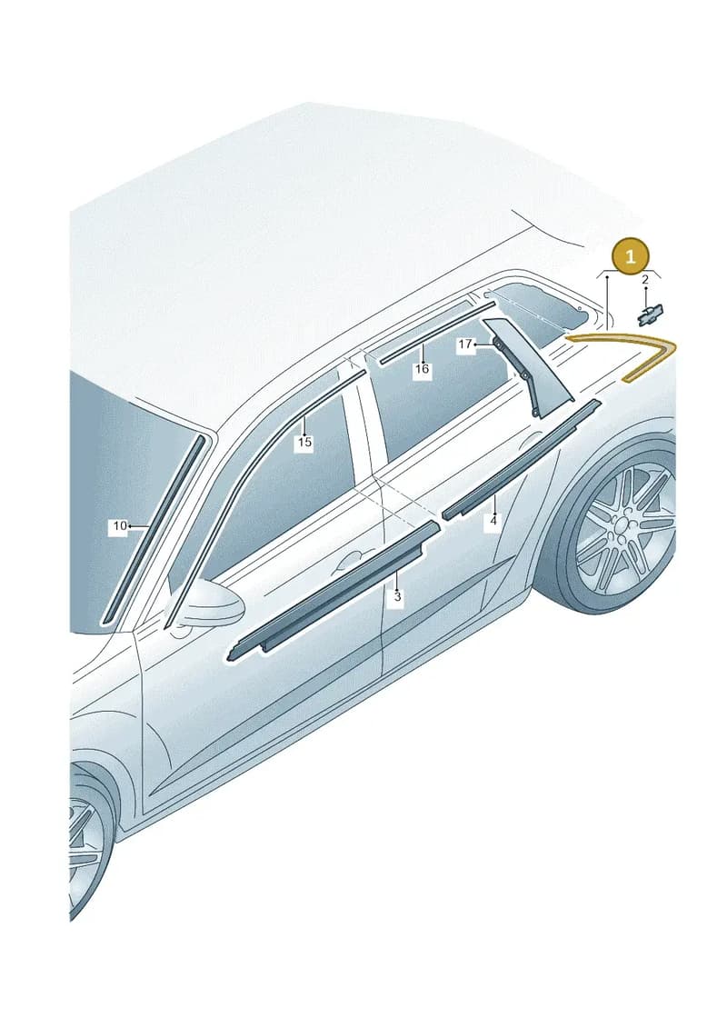 8V5853345CT94 — Audi RS3 Limousine (2017-2020) diagram 853853150, position 1